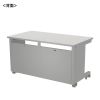 ED-SK13070GY eデスク(グレー)W1300×D700×H700【受注生産品】 ED-SK13070GY / eデスク(グレー)W1300×D700×H700【受注生産品】