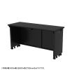 ED-SK14050BK72 eデスク(ブラック)W1400×D500×H720【受注生産品】 ED-SK14050BK72 / eデスク(ブラック)W1400×D500×H720【受注生産品】