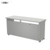 ED-SK14050GY eデスク(グレー)W1400×D500×H700【受注生産品】 ED-SK14050GY / eデスク(グレー)W1400×D500×H700【受注生産品】