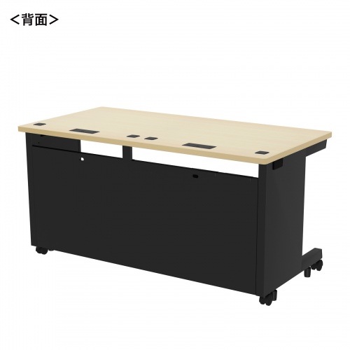ED-SK14070BKLM / eデスク（薄い木目＋ブラック）W1400×D700×H700【受注生産品】