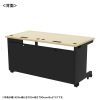 ED-SK14080BKLM / eデスク（薄い木目＋ブラック）W1400×D800×H700【受注生産品】