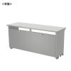 ED-SK15050GY / eデスク（グレー）W1500×D500×H700【受注生産品】
