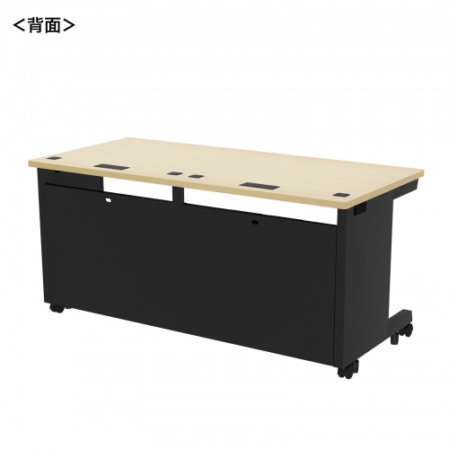 ED-SK15070BKLM / eデスク（薄い木目＋ブラック）W1500×D700×H700【受注生産品】