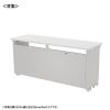 ED-SK15550W eデスク(ホワイト)W1550×D500×H700【受注生産品】 ED-SK15550W / eデスク(ホワイト)W1550×D500×H700【受注生産品】