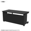 ED-SK15060BK72 eデスク(ブラック)W1500×D600×H720【受注生産品】 ED-SK15060BK72 / eデスク(ブラック)W1500×D600×H720【受注生産品】