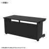 ED-SK15580BK / eデスク（ブラック）W1550×D800×H700【受注生産品】