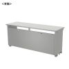 ED-SK16050GY / eデスク（グレー）W1600×D500×H700【受注生産品】