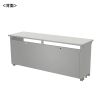 ED-SK17050GY eデスク(グレー)W1700×D500×H700【受注生産品】 ED-SK17050GY / eデスク(グレー)W1700×D500×H700【受注生産品】