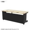 ED-SK17080BKLM72 / eデスク（薄い木目＋ブラック）W1700×D800×H720【受注生産品】