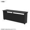 ED-SK17550BK eデスク(ブラック)W1750×D500×H700【受注生産品】 ED-SK17550BK / eデスク(ブラック)W1750×D500×H700【受注生産品】