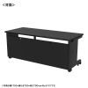 ED-SK17060BK72 eデスク(ブラック)W1700×D600×H720【受注生産品】 ED-SK17060BK72 / eデスク(ブラック)W1700×D600×H720【受注生産品】