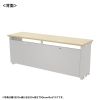ED-SK18050LM72 eデスク(薄い木目)W1800×D500×H720【受注生産品】 ED-SK18050LM72 / eデスク(薄い木目)W1800×D500×H720【受注生産品】