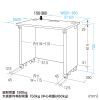 ED-SK6050BKLM / eデスク（薄い木目＋ブラック）W600×D500×H700【受注生産品】