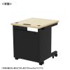 ED-SK6075BKLM / eデスク（薄い木目＋ブラック）W600×D750×H700【受注生産品】