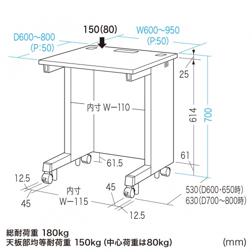 ED-SK6075BKLM / eデスク（薄い木目＋ブラック）W600×D750×H700【受注生産品】