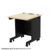 ED-SK6075BKLM / eデスク（薄い木目＋ブラック）W600×D750×H700【受注生産品】