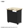 ED-SK6550BKLM / eデスク（薄い木目＋ブラック）W650×D500×H700【受注生産品】