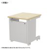 ED-SK6560LM72 eデスク(薄い木目)W650×D600×H720【受注生産品】 ED-SK6560LM72 / eデスク(薄い木目)W650×D600×H720【受注生産品】