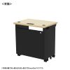 ED-SK7050BKLM72 / eデスク（薄い木目＋ブラック）W700×D500×H720【受注生産品】