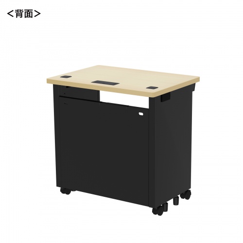 ED-SK7050BKLM / eデスク（薄い木目＋ブラック）W700×D500×H700【受注生産品】