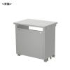 ED-SK7050GY eデスク(グレー)W700×D500×H700【受注生産品】 ED-SK7050GY / eデスク(グレー)W700×D500×H700【受注生産品】