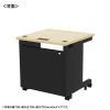 ED-SK7065BKLM72 eデスク(薄い木目+ブラック)W700×D650×H720【受注生産品】 ED-SK7065BKLM72 / eデスク(薄い木目+ブラック)W700×D650×H720【受注生産品】