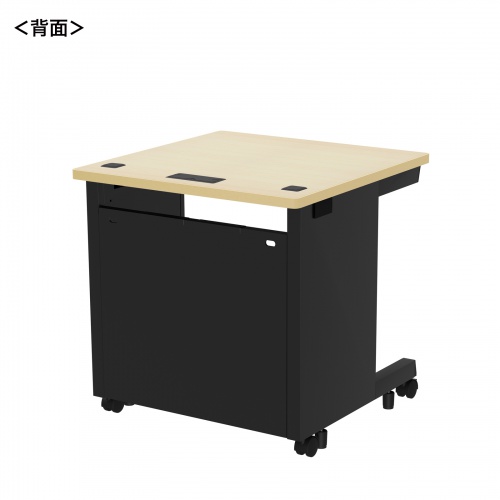 ED-SK7070BKLM / eデスク（薄い木目＋ブラック）W700×D700×H700【受注生産品】