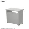 ED-SK7550GY eデスク(グレー)W750×D500×H700【受注生産品】 ED-SK7550GY / eデスク(グレー)W750×D500×H700【受注生産品】