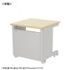 ED-SK7065LM72 / eデスク（薄い木目）W700×D650×H720【受注生産品】