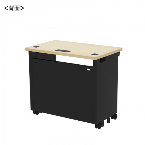 ED-SK8050BKLM / eデスク（薄い木目＋ブラック）W800×D500×H700【受注生産品】
