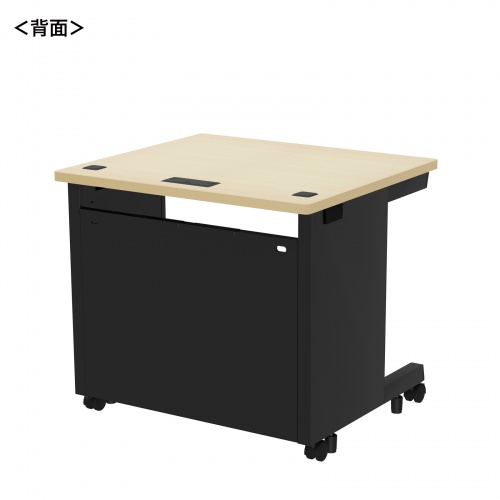 ED-SK8070BKLM / eデスク（薄い木目＋ブラック）W800×D700×H700【受注生産品】