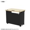 ED-SK8550BKLM / eデスク（薄い木目＋ブラック）W850×D500×H700【受注生産品】
