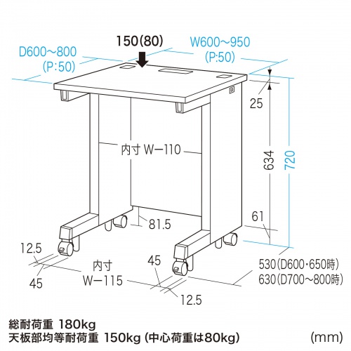 ED-SK8565BKLM72 / eデスク（薄い木目＋ブラック）W850×D650×H720【受注生産品】