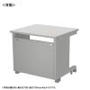 ED-SK8560GY72 eデスク(グレー)W850×D600×H720【受注生産品】 ED-SK8560GY72 / eデスク(グレー)W850×D600×H720【受注生産品】