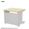 ED-SK8560LM72 eデスク(薄い木目)W850×D600×H720【受注生産品】 ED-SK8560LM72 / eデスク(薄い木目)W850×D600×H720【受注生産品】