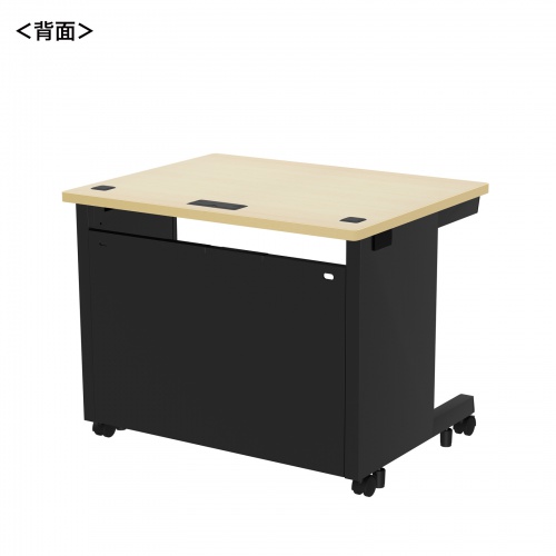 ED-SK9070BKLM / eデスク（薄い木目＋ブラック）W900×D700×H700【受注生産品】