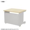 ED-SK9560LM72 eデスク(薄い木目)W950×D600×H720【受注生産品】 ED-SK9560LM72 / eデスク(薄い木目)W950×D600×H720【受注生産品】