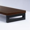 EMR-LCK10025M / eモニタ台（角脚・濃い木目天板）W1000×D250【受注生産品】