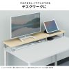 EMR-LCK13030M / eモニタ台（角脚・濃い木目天板）W1300×D300【受注生産品】