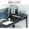 EMR-LCK13030M / eモニタ台（角脚・濃い木目天板）W1300×D300【受注生産品】
