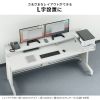 EMR-LCK13030M / eモニタ台（角脚・濃い木目天板）W1300×D300【受注生産品】