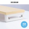 EMR-LCK18025LM / eモニタ台（角脚・薄い木目天板）W1800×D250【受注生産品】