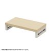 EMR-LCK5525LM / eモニタ台（角脚・薄い木目天板）W550×D250【受注生産品】
