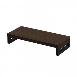 EMR-LCK6025M / eモニタ台（角脚・濃い木目天板）W600×D250【受注生産品】