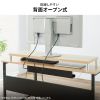 EMR-LCM10030W / eモニタ台（丸脚・白天板）W1000×D300【受注生産品】