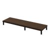 EMR-LCM11030M eモニタ台(丸脚・濃い木目天板)W1100×D300【受注生産品】 EMR-LCM11030M / eモニタ台(丸脚・濃い木目天板)W1100×D300【受注生産品】