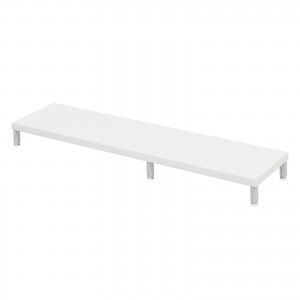 EMR-LCM12030W / eモニタ台（丸脚・白天板）W1200×D300【受注生産品】