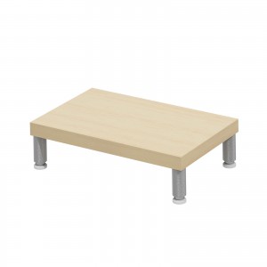 EMR-LCM4025LM / eモニタ台（丸脚・薄い木目天板）W400×D250【受注生産品】