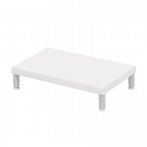 EMR-LCM5030W / eモニタ台（丸脚・白天板）W500×D300【受注生産品】