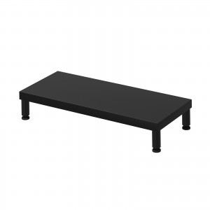 EMR-LCM6025BK / eモニタ台（丸脚・黒天板）W600×D250【受注生産品】